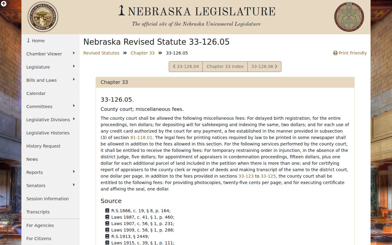 Jefferson County civil court docket County Court copy-fee statute