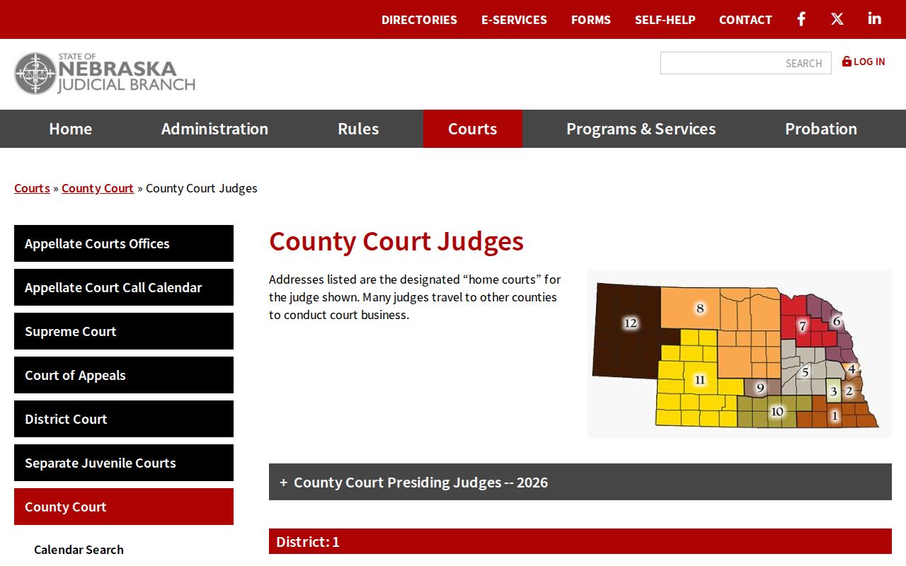 Jefferson County criminal court docket County Court judge listing