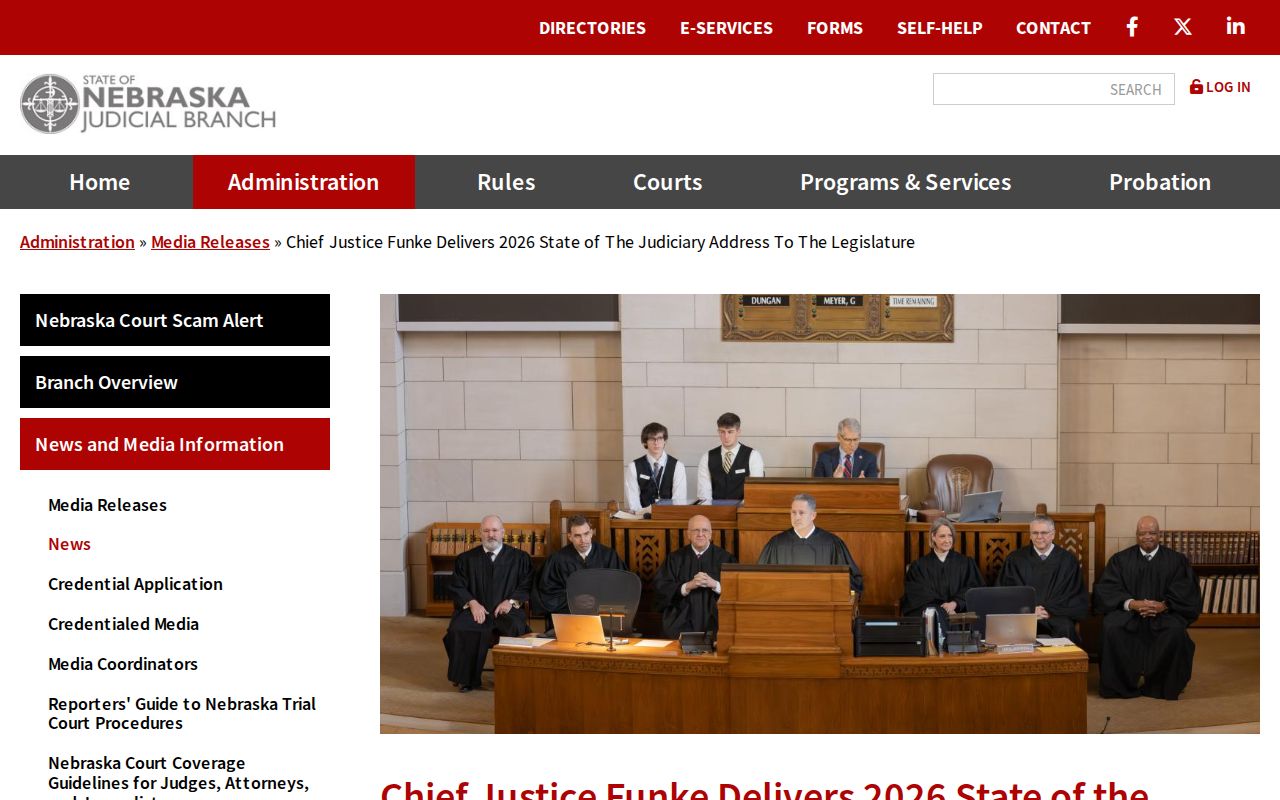Daykin court records source image about Nebraska JUSTICE modernization