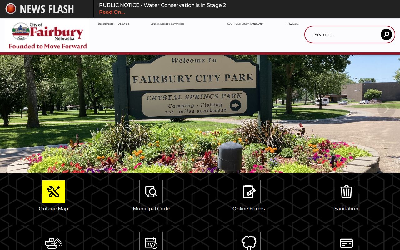 Fairbury court records source image of the City of Fairbury official website