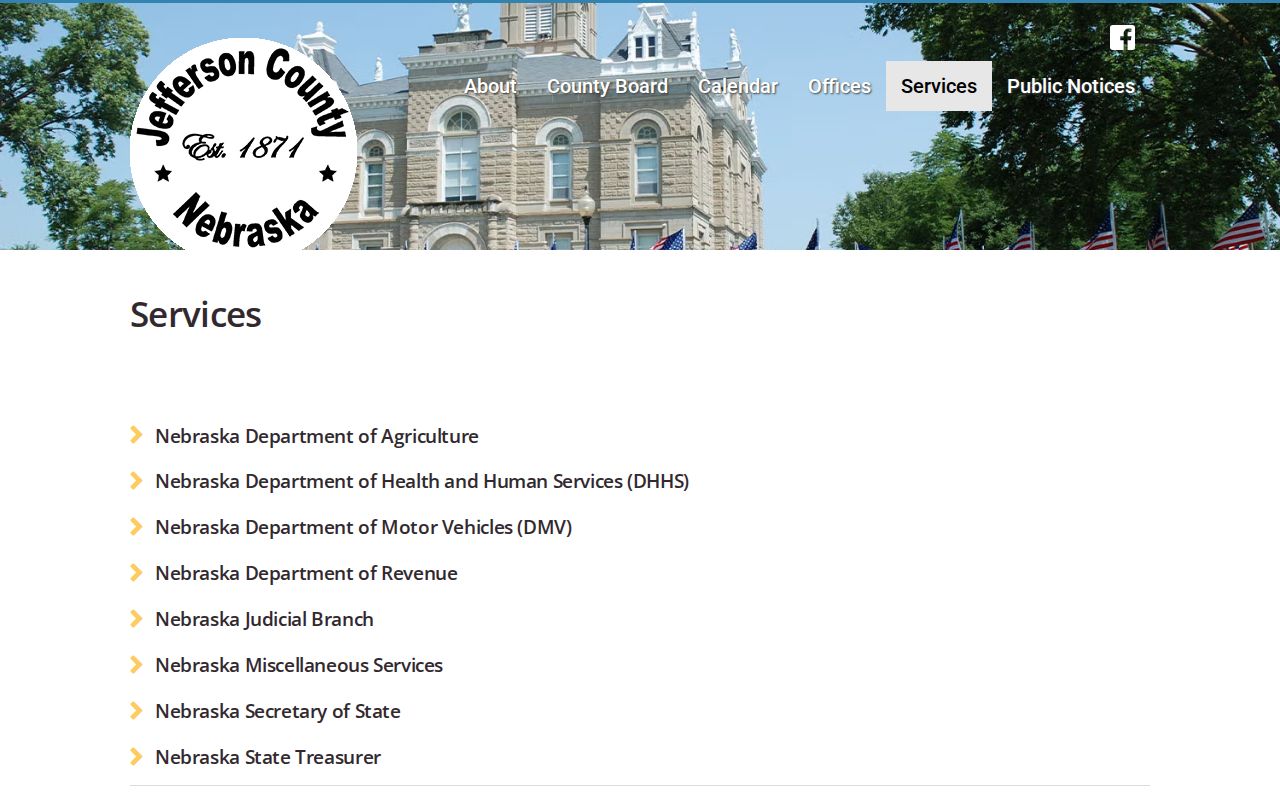 Jefferson County court docket services links